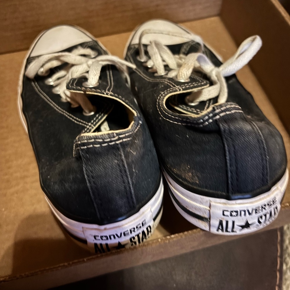 Converse all-star Black and White Sneakers men size 7 - Picture 2 of 7